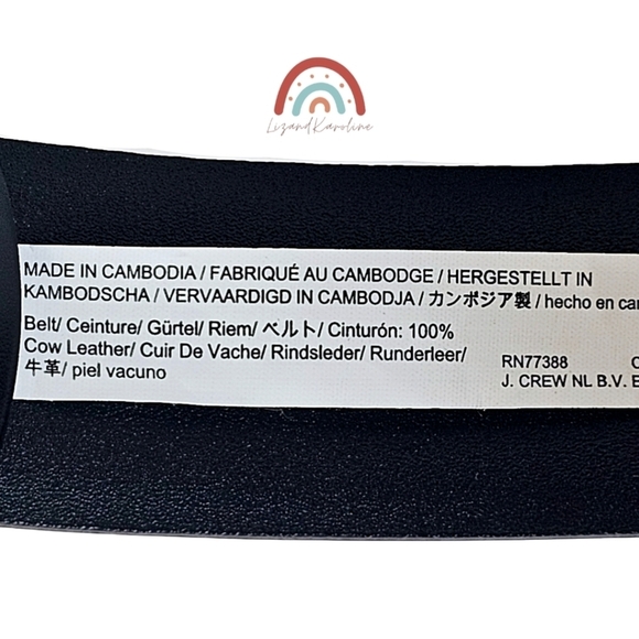 New! J. Crew Wide Belt in Spazzolato Leather - Picture 10 of 12